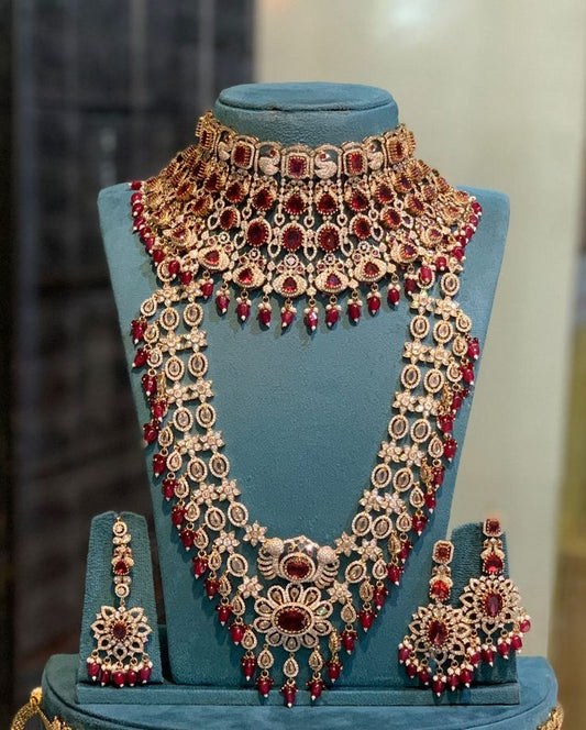 Ayushi Nakshatra Designer Combo Jewellery Set