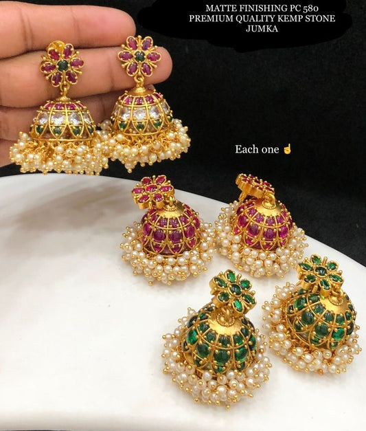 Combo 3 Jhumki Set For You With Real kemp